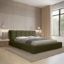 Pat tapitat 160 x 200 cm verde olive Grace