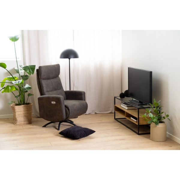 Fotoliu recliner electric antracit Kamares