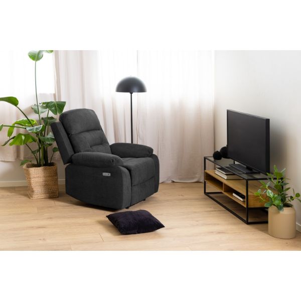 Fotoliu recliner electric gri inchis Vansbro