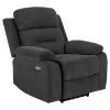 Fotoliu recliner electric gri inchis Vansbro