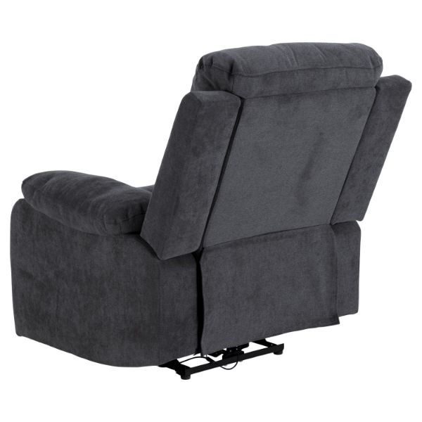 Fotoliu recliner electric gri inchis Mora