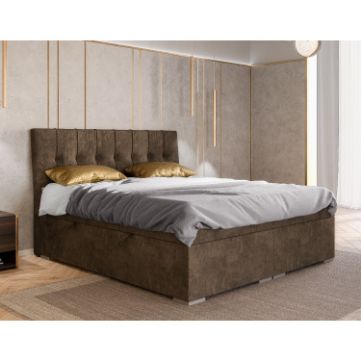 Pat tapitat boxspring 160 x 200 maro Daily