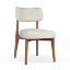 Scaun tapitat bej deschis/stejar Minotti