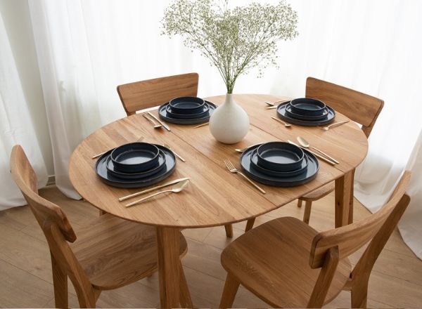 scaun dining stejar masiv