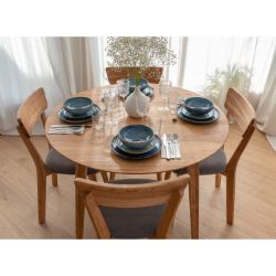Masa rotunda fixa 90 cm stejar natur Otello