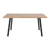 Masa dining fixa 160 cm stejar salbatic/negru Cenny