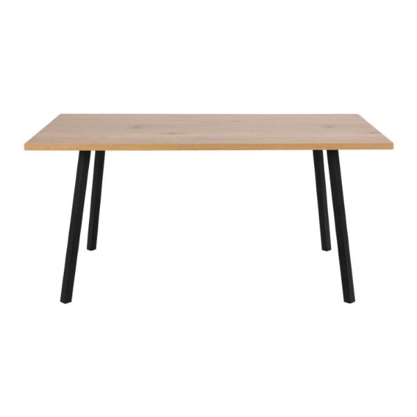 Masa dining fixa 160 cm stejar salbatic/negru Cenny