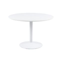 	Masa dining rotunda 110 cm alb Ibiza