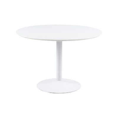 	Masa dining rotunda 110 cm alb Ibiza