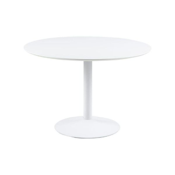 	Masa dining rotunda 110 cm alb Ibiza