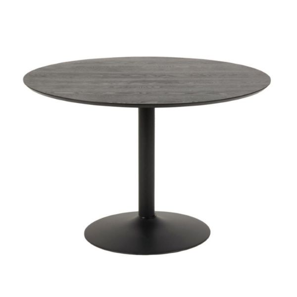 	Masa dining rotunda 110 cm negru Ibiza