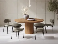 	Masa rotunda extensibila 130/180 cm stejar Rond