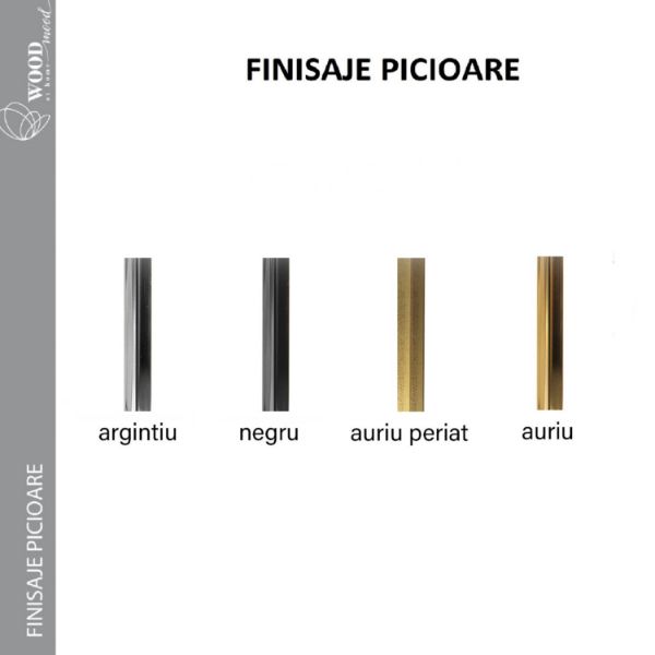 	Scaun tapitat cappuccino/auriu Marcille