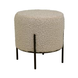 Taburet bej/negru bucle Alford