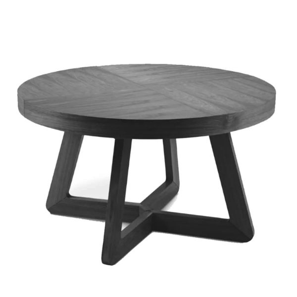 Masa rotunda extensibila 130/230 cm negru Anton II