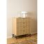 Bufet 4 sertare stejar natur/negru Albany