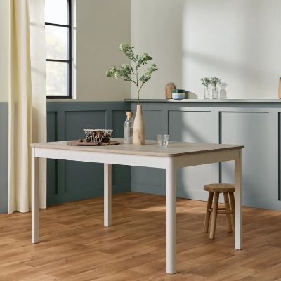 Masa fixa 140 cm satin/alb Wald