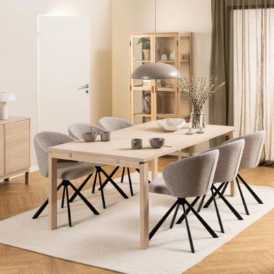 Masa dining dreptunghiulara 200 cm stejar Linley