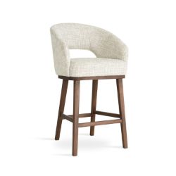 Scaun bar gri deschis/nuc Ines 70