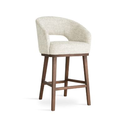 Scaun bar gri deschis/nuc Ines 60