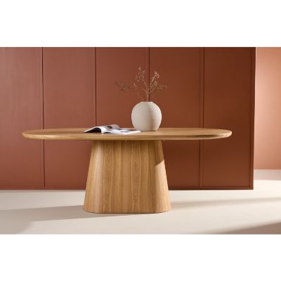 Masa dining ovala fixa 200 cm stejar Storp