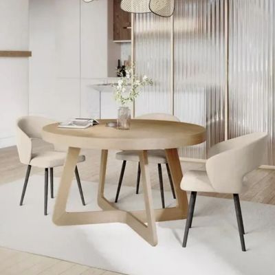 	Masa rotunda extensibila 130/230 cm stejar Anton