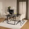 	Masa dining marmura 160 cm negru Amble