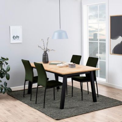 	Masa extensibila 180/270 cm stejar/negru Brighton