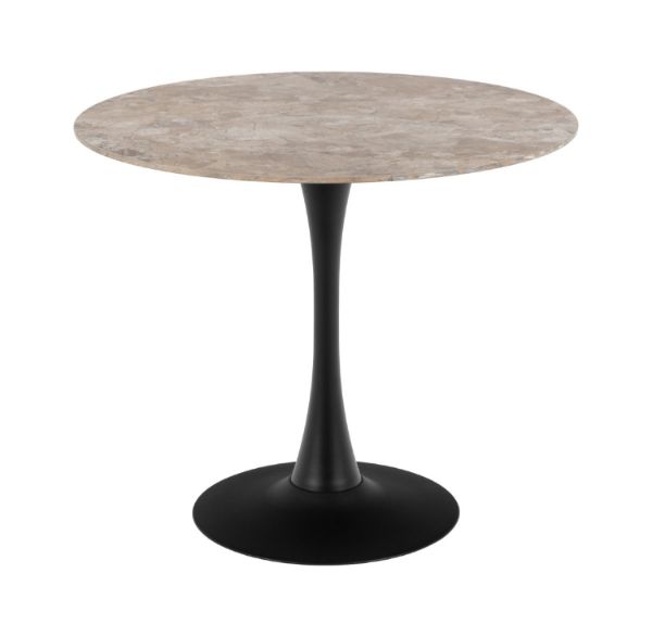 Masa dining rotunda, blat ceramic maro Malta