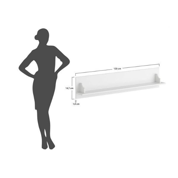Set de 2 etajere gri/pin Eliza