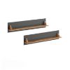 Set de 2 etajere gri/pin Eliza