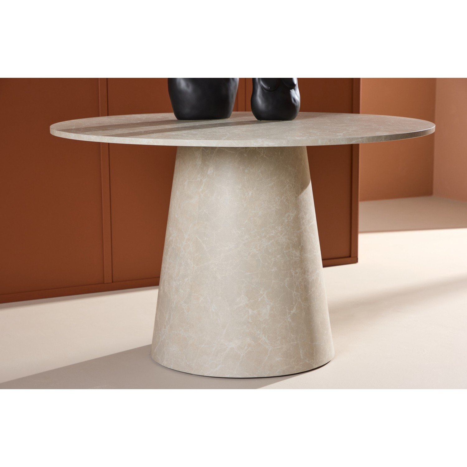 Masa rotunda 120 cm marmura bej Lanzo