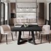 Masa extensibila 130/230 cm, negru, Cora
