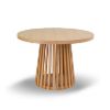 Masa rotunda extensibila 110/210 cm stejar Caroline