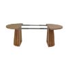 Masa rotunda extensibila 110/210 cm stejar Caroline