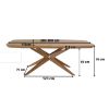  Masa extensibila 160/260 cm stejar Chiara