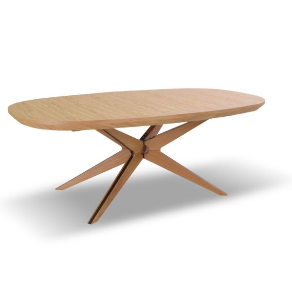 Masa ovala extensibila 200/300 cm stejar Chiara