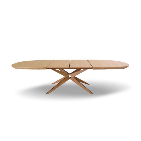 Masa ovala extensibila 160/260cm stejar Chiara