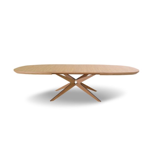 Masa ovala extensibila 160/260cm stejar Chiara