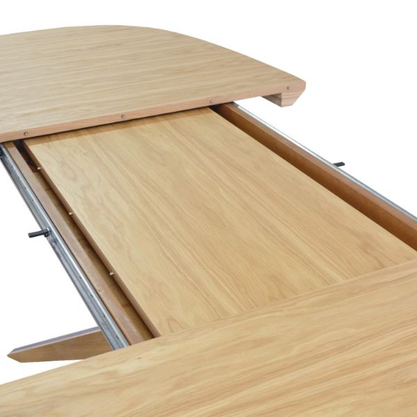 Masa ovala extensibila 160/260cm stejar Chiara