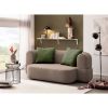 Canapea extensibila 3 locuri taupe gri Moon