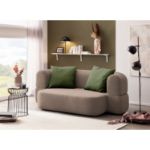 Canapea extensibila 3 locuri taupe gri Moon