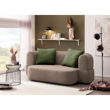 Canapea extensibila 3 locuri taupe gri Moon