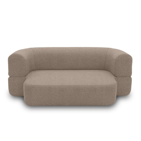 Canapea extensibila 3 locuri taupe gri Moon