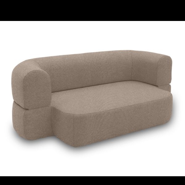 Canapea extensibila 3 locuri taupe gri Moon