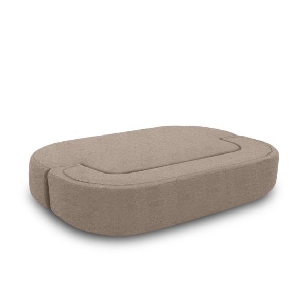 Canapea extensibila 3 locuri taupe gri Moon