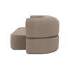Canapea extensibila 3 locuri taupe gri Moon