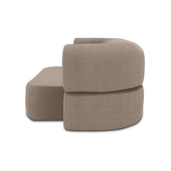 Canapea extensibila 3 locuri taupe gri Moon
