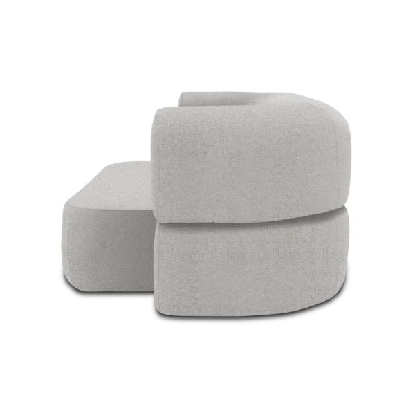 Canapea extensibila 3 locuri gri deschis Moon