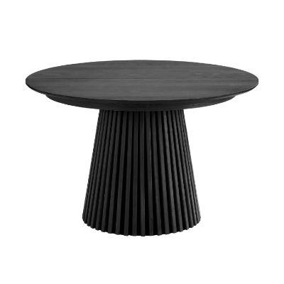 	Masa rotunda extensibila 120/200 cm negru Olaf